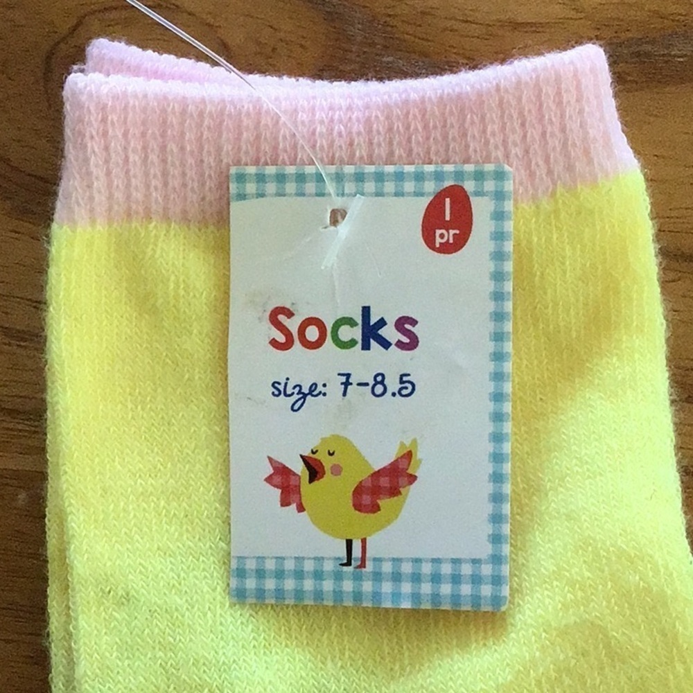 Vibrant Colorful Easter Spring Socks Trio - NWT - Picture 7 of 8